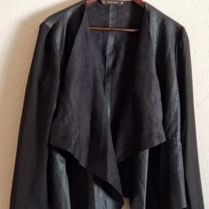Zara Basic Faux Leather Jacket